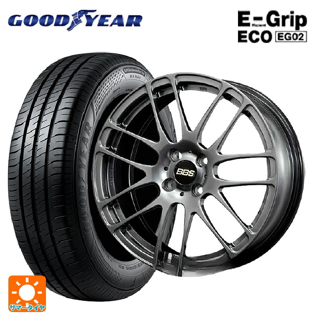 195/55R16 87V グッドイヤー エフィシェントグリップ エコ EG02 BBS RE-L2 DB 16-6.5J 国産車用 サマータイヤホイール4本セット