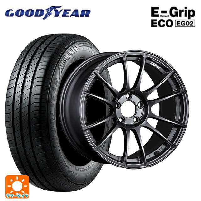 スバル レヴォーグ(VN系)用 215/50R17 91V グッドイヤー エフィシェントグリップ エコ EG02 タナベ SSR GT X04 ダークガンメタ 新品サマータイヤホイール 4本セット
