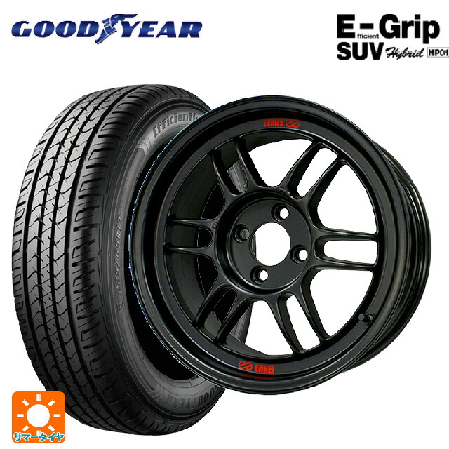 225/65R18 103H グッドイヤー エフィシェントグリップSUV HP01 エンケイ レーシング RPF1 マットブラック 18-8.5J 国産車用 サマータイヤホイール4本セット