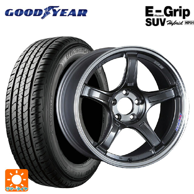 225/65R18 103H グッドイヤー エフィシェントグリップSUV HP01 タナベ SSR GT X03 マシンドグラファイトガンメタ＋スモーククリア 18-8J 国産車用 サマータイヤホイール4本セット