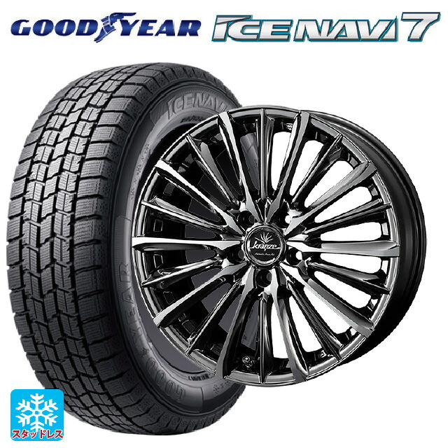 2024年製 235/50R18 97Q グッドイヤー アイスナビ7(数量限定) # ウェッズ クレンツェ ヴィルハーム 225エボ SBCポリッシュ 18-7.5J 国産車用 スタッドレスタイヤホイール4本セット