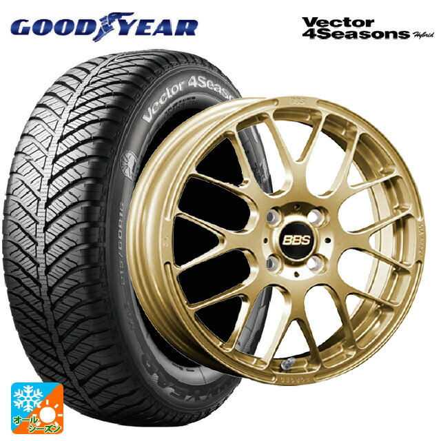 185/60R16 86H グッドイヤー ベクターフォーシーズンズ ハイブリッド BBS RP GL 16-6J 国産車用 オールシーズンタイヤホイール4本セット|タイヤホイール専門店コニシタイヤ