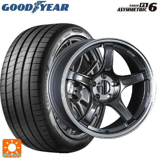 235/60R18 107W XL グッドイヤー イーグル F1 アシメトリック6 タナベ SSR GT X03 マシンドグラファイトガンメタ＋スモーククリア 18-8J 国産車用 サマータイヤホイール4本セット｜タイヤホイール専門店コニシタイヤ