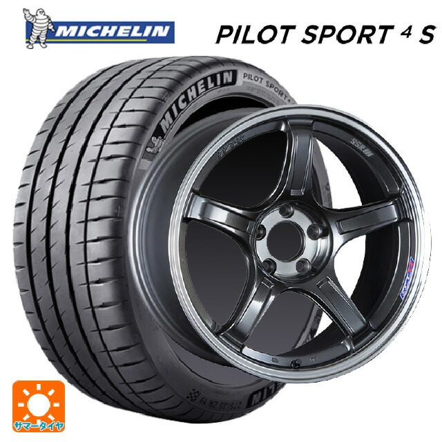 245/45R18 100Y XL ミシュラン 正規品 パイロットスポーツ4S タナベ SSR GT X03 マシンドグラファイトガンメタ＋スモーククリア 18-8.5J 国産車用 サマータイヤホイール4本セット