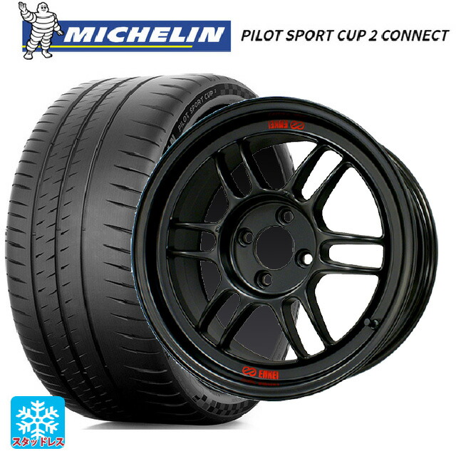スバル BRZ(ZD8)用 225/40R18 92Y XL ミシュラン 正規品 パイロットスポーツカップ2コネクト エンケイ レーシング RPF1 マットブラック 新品サマータイヤホイール 4本セット