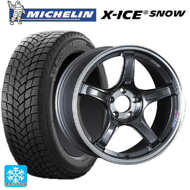 225/40R19 93H XL ミシュラン 正規品 エックスアイス スノー タナベ SSR GT X03 マシンドグラファイトガンメタ+スモーククリア 19-8.5J 国産車用 スタッドレスタイヤホイール4本セット