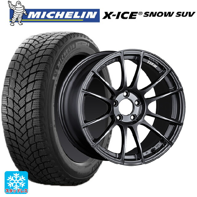 2025年製 225/55R19 103T XL ミシュラン 正規品 エックスアイス スノー SUV # タナベ SSR GT X04 ダークガンメタ 19-8.5J 国産車用 スタッドレスタイヤホイール4本セット