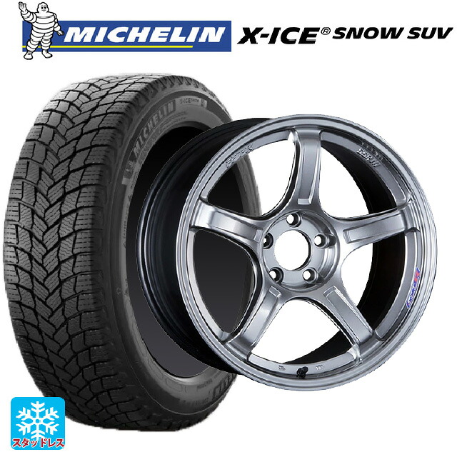 2025年製 225/55R19 103T XL ミシュラン 正規品 エックスアイス スノー SUV # タナベ SSR GT X03 クロームシルバー 19-8.5J 国産車用 スタッドレスタイヤホイール4本セット