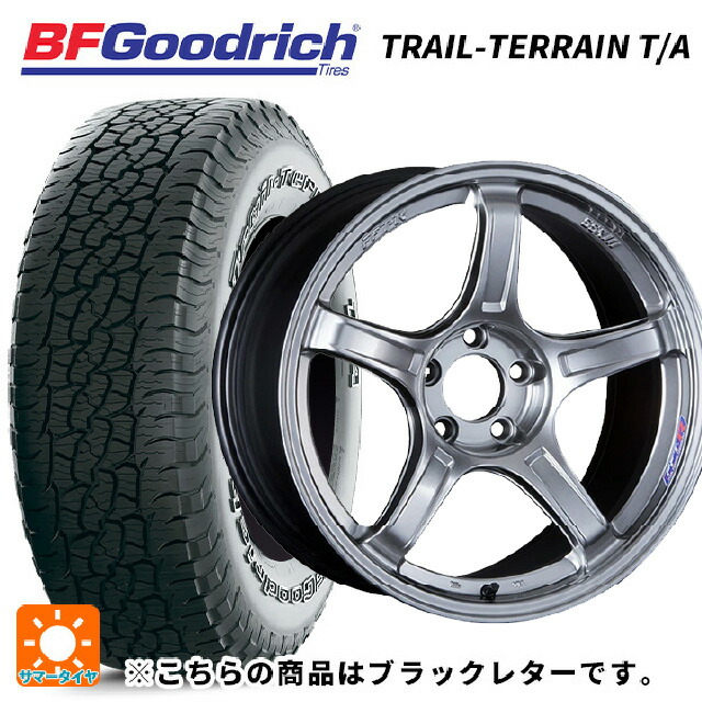 225/55R18 102H XL BFグッドリッチ トレイルテレーン T/A ブラックレター 正規品 タナベ SSR GT X03 クロームシルバー 18-7.5J 国産車用 サマータイヤホイール4本セット