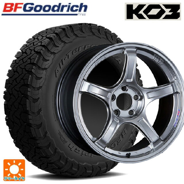 トヨタ ハリアー(80系)用 225/65R17 107/103S BFグッドリッチ オールテレーン TA KO3 ブラックレター 正規品 タナベ SSR GT X03 クロムシルバー 新品サマータイヤホイール 4本セット