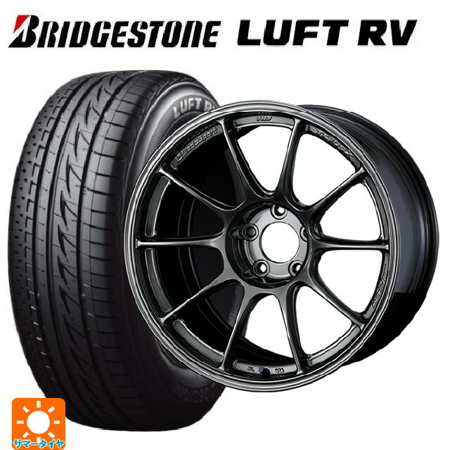 スバル レヴォーグ(VN系)用 225/45R18 95W XL ブリヂストン ルフトRV(日本製) 正規品 ウェッズ ウェッズスポーツ TC105X EJ-TITAN 新品サマータイヤホイール 4本セット|タイヤホイール専門店コニシタイヤ