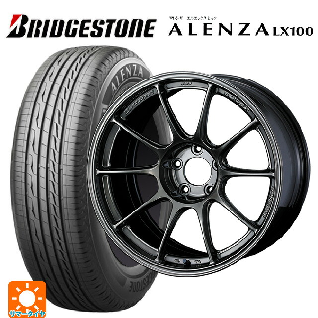215/50R18 92V ブリヂストン アレンザLX100 正規品 ウェッズ ウェッズスポーツ TC105X EJ-TITAN 18-8J 国産車用 サマータイヤホイール4本セット