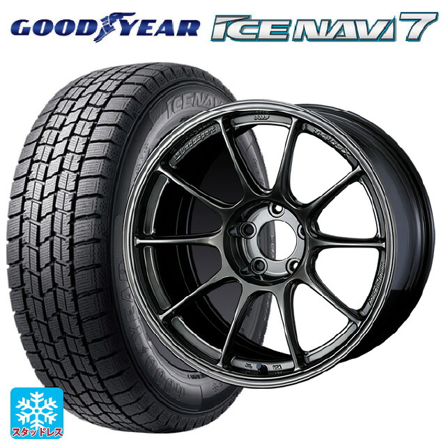 2024年製 235/50R18 97Q グッドイヤー アイスナビ7(数量限定) # ウェッズ ウェッズスポーツ TC105X EJ-TITAN 18-8J 国産車用 スタッドレスタイヤホイール4本セット 186,520円