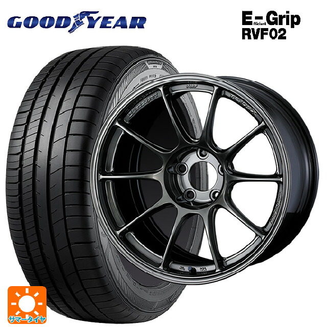 225/55R17 101V XL グッドイヤー エフィシェントグリップ RVF02 ウェッズ ウェッズスポーツ TC105X EJ-TITAN 17-8J 国産車用 サマータイヤホイール4本セット｜タイヤホイール専門店コニシタイヤ