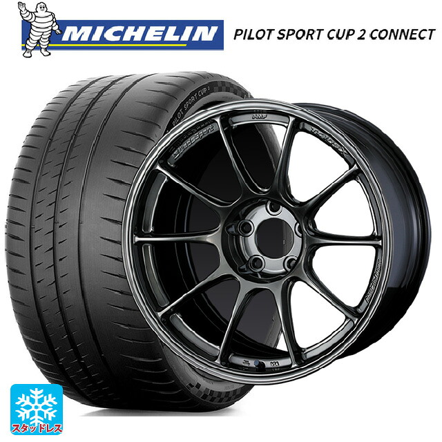 225/40R18 92Y XL ミシュラン 正規品 パイロットスポーツカップ2コネクト ウェッズ ウェッズスポーツ TC105X EJ-TITAN 18-8J 国産車用 サマータイヤホイール4本セット|タイヤホイール専門店コニシタイヤ