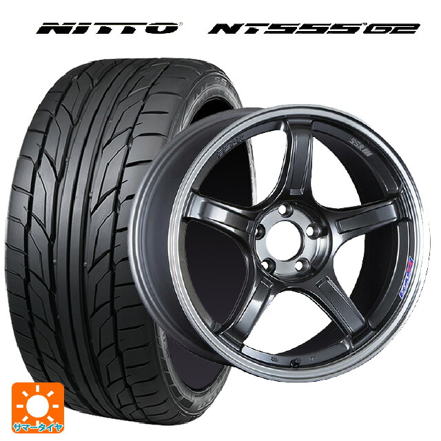 225/35R19 88Y XL ニットー NT555 G2 タナベ SSR GT X03 マシンドグラファイトガンメタ＋スモーククリア 19-8.5J 国産車用 サマータイヤホイール4本セット 141,440円
