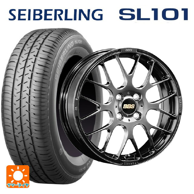 トヨタ アクア(PK16/PK15系)用 185/65R15 88S セイバーリング セイバーリング SL101(ブリヂストン工場生産） BBS RP DB 新品サマータイヤホイール 4本セット
