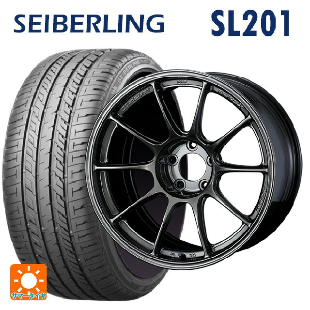 トヨタ GRヤリス(PA系)用 235/40R18 95W XL セイバーリング セイバーリング SL201(ブリヂストン工場生産) ウェッズ ウェッズスポーツ TC105X EJ-TITAN 新品サマータイヤホイール 4本セット|タイヤホイール専門店コニシタイヤ