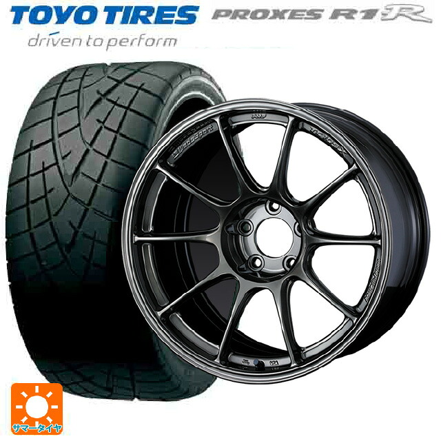 トヨタ GRヤリス(PA系)用 265/35R18 93W トーヨー プロクセス R1R # ウェッズ ウェッズスポーツ TC105X EJ-TITAN 新品サマータイヤホイール 4本セット
