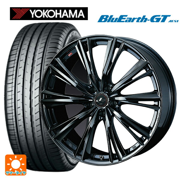 トヨタ ノア(90系)用 215/45R18 93W XL ヨコハマ ブルーアースGT AE51 ウェッズ レオニス WX BMC1 新品サマータイヤホイール 4本セット