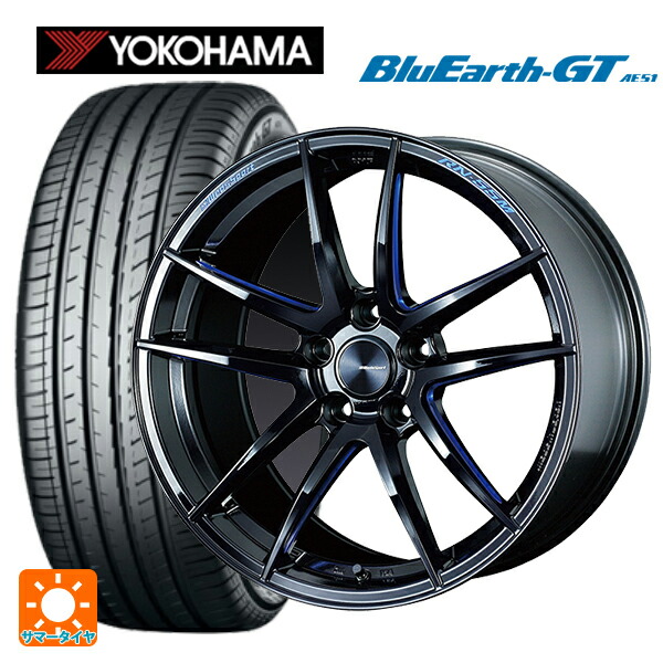 スバル レヴォーグ(VN系)用 225/40R19 93W XL ヨコハマ ブルーアースGT AE51 ウェッズ ウェッズスポーツ RN55M BBM 新品サマータイヤホイール 4本セット|タイヤホイール専門店コニシタイヤ