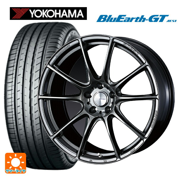 トヨタ GR86(ZN8)用 235/40R18 95W XL ヨコハマ ブルーアースGT AE51 ウェッズ ウェッズスポーツ SA25R PSB 新品サマータイヤホイール 4本セット