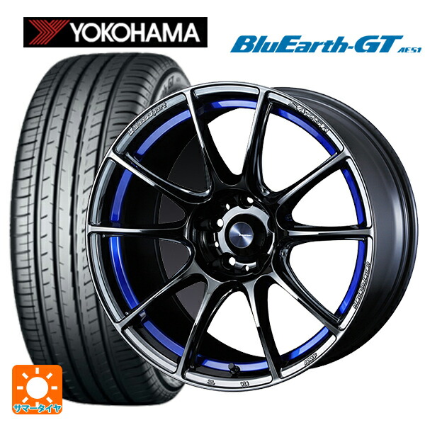 トヨタ GRカローラ(4BA-GZEA14H)用 235/40R18 95W XL ヨコハマ ブルーアースGT AE51 ウェッズ ウェッズスポーツ SA25R BLC2 新品サマータイヤホイール 4本セット