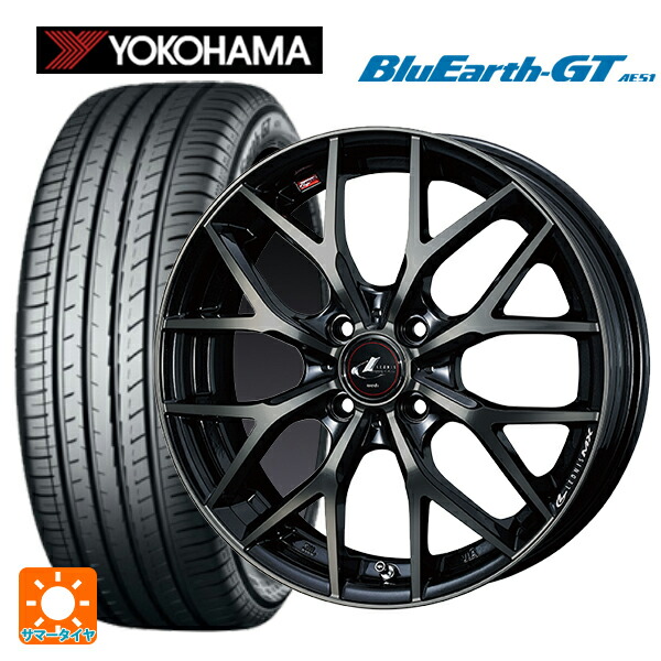 ダイハツ トール(M900系)用 195/45R16 84V XL ヨコハマ ブルーアースGT AE51 ウェッズ レオニス MX PBMC/TI 新品サマータイヤホイール 4本セット