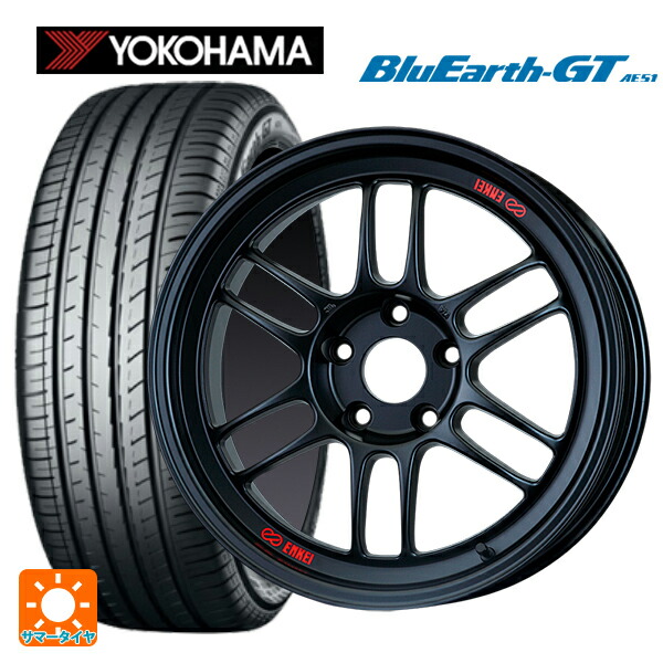 ホンダ ステップワゴン(RP6~8)用 225/40R18 92W XL ヨコハマ ブルーアースGT AE51 エンケイ レーシング RPF1 マットブラック 新品サマータイヤホイール 4本セット