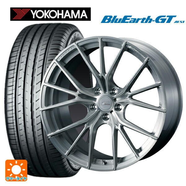 225/40R19 93W XL ヨコハマ ブルーアースGT AE51 ウェッズ エフゼロ FZ-1 BRUSHED 19-8J 国産車用 サマータイヤホイール4本セット