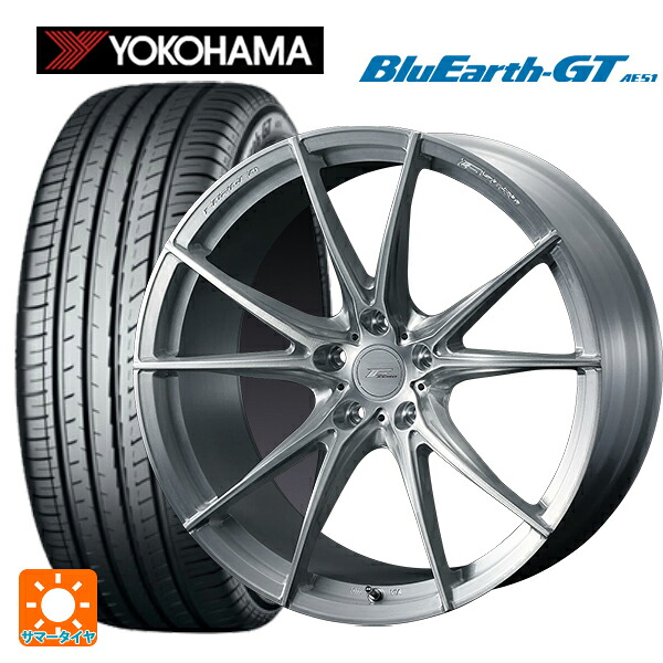 スバル レヴォーグ(VN系)用 245/40R18 97W XL ヨコハマ ブルーアースGT AE51 ウェッズ エフゼロ FZ-2 BRUSHED 新品サマータイヤホイール 4本セット｜タイヤホイール専門店コニシタイヤ