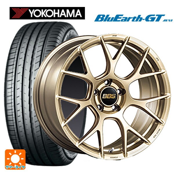 ホンダ ヴェゼル(RV系)用 225/50R18 95W ヨコハマ ブルーアースGT AE51 BBS RE-V7 GL 新品サマータイヤホイール 4本セット