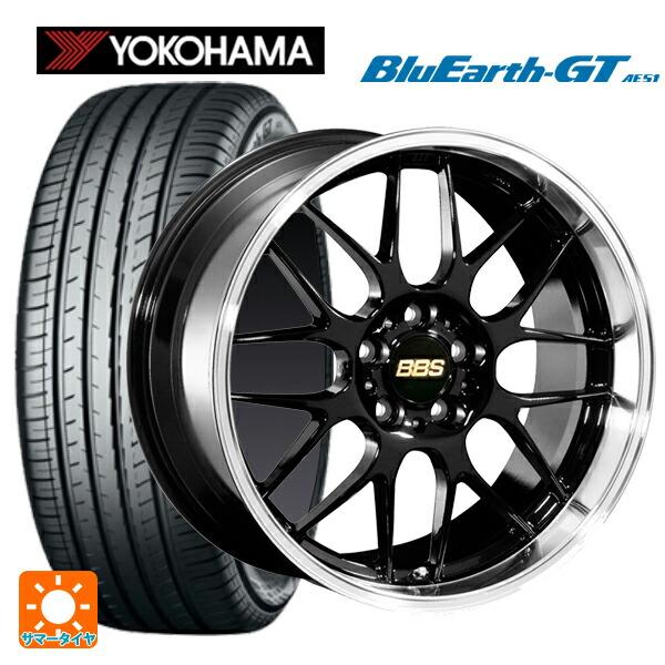 ニッサン ノートオーラ(E13)用 205/50R17 93W XL ヨコハマ ブルーアースGT AE51 BBS RG-R BKD 新品サマータイヤホイール 4本セット