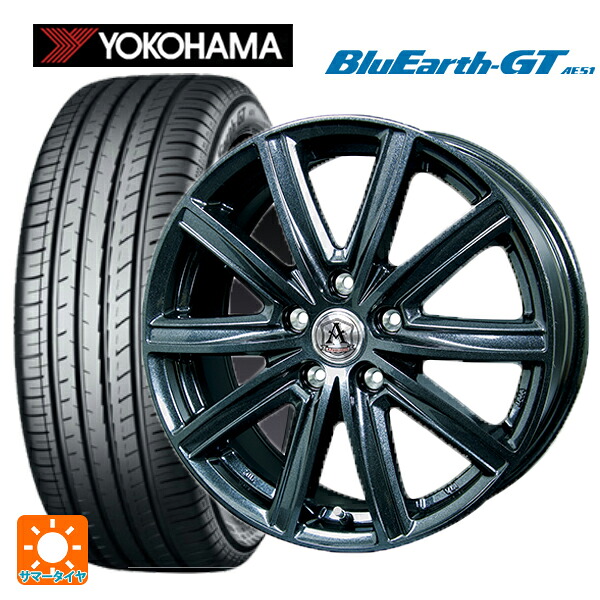 215/50R17 95W XL ヨコハマ ブルーアースGT AE51 テクノピア アフロディーテ MZ ディープメタル 17-7J 国産車用 サマータイヤホイール4本セット|タイヤホイール専門店コニシタイヤ