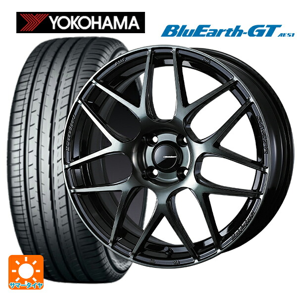 195/50R16 88V XL ヨコハマ ブルーアースGT AE51 # ウェッズ ウェッズスポーツ SA27R WBC 16-6.5J 国産車用 サマータイヤホイール4本セット|タイヤホイール専門店コニシタイヤ