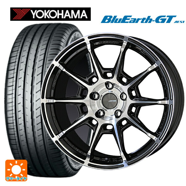 スバル レヴォーグ(VN系)用 215/50R17 95W XL ヨコハマ ブルーアースGT AE51 共豊 ガレルナ レフィーノ made by エンケイ BP 新品サマータイヤホイール 4本セット