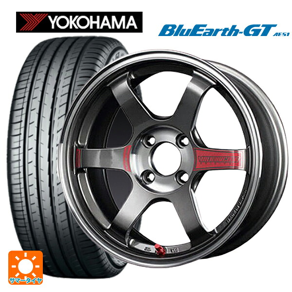 195/50R16 88V XL ヨコハマ ブルーアースGT AE51 # レイズ ボルクレーシング TE37 ソニックSL PG 16-6J 国産車用 サマータイヤホイール4本セット