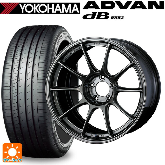 235/45R18 98W XL ヨコハマ アドバンデシベル V553 正規品 ウェッズ ウェッズスポーツ TC105X EJ-TITAN 18-8J 国産車用 サマータイヤホイール4本セット|タイヤホイール専門店コニシタイヤ
