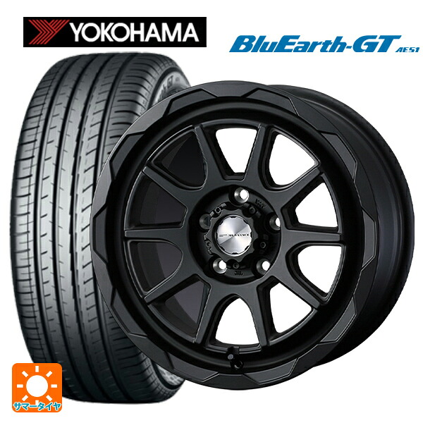 185/55R16 83V ヨコハマ ブルーアースGT AE51 # ウェッズ マッドヴァンス06 フルマットブラック 16-6J 国産車用 サマータイヤホイール4本セット｜タイヤホイール専門店コニシタイヤ