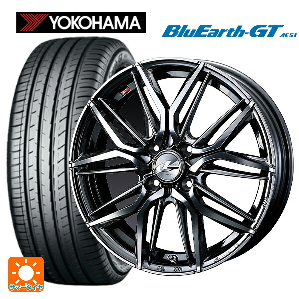 スズキ スイフト(ZC/ZD 13/43/53/83系)用 185/55R16 83V ヨコハマ ブルーアースGT AE51 ウェッズ レオニス LM BMCMC 新品サマータイヤホイール 4本セット