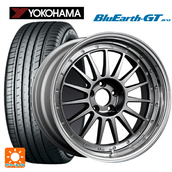 245/50R18 100W ヨコハマ ブルーアースGT AE51 タナベ SSR プロフェッサー TF1 チタンシルバー 18-8.5J 国産車用 サマータイヤホイール4本セット