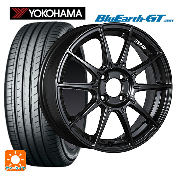185/60R16 86H ヨコハマ ブルーアースGT AE51 タナベ SSR GT X01 フラットブラック 16-6.5J 国産車用 サマータイヤホイール4本セット