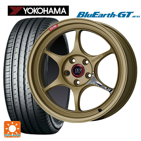 215/45R18 93W XL ヨコハマ ブルーアースGT AE51 エンケイ パフォーマンスライン PF06 ゴールド 18-8J 国産車用 サマータイヤホイール4本セット|タイヤホイール専門店コニシタイヤ
