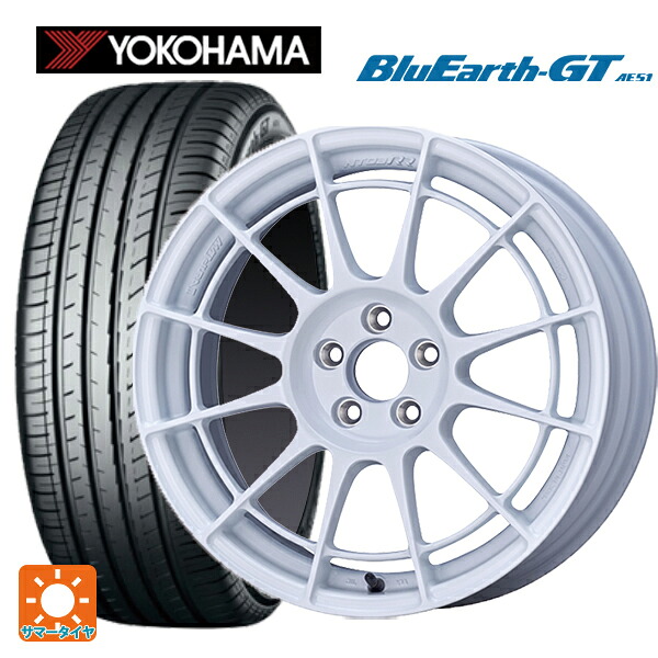 225/55R17 101W XL ヨコハマ ブルーアースGT AE51 エンケイ レーシングレボリューション NT03RR For GR86 / BRZ Cup（NTR1775445100W） W 17-7.5J 国産車用 サマータイヤホイール4本セット
