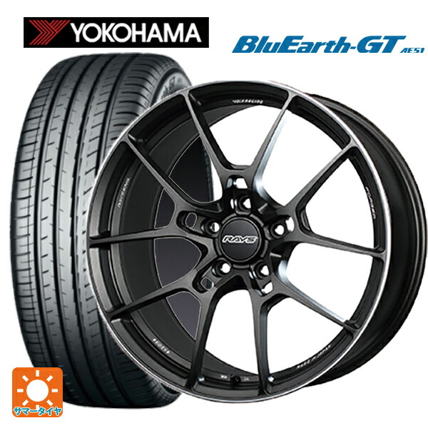 スバル WRX S4(VBH)用 245/40R18 97W XL ヨコハマ ブルーアースGT AE51 レイズ ボルクレーシング G025 MK 新品サマータイヤホイール 4本セット