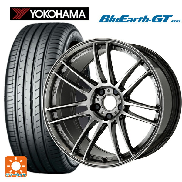 スバル レヴォーグ(VN系)用 225/45R18 95W XL ヨコハマ ブルーアースGT AE51 ワーク エモーション ZR7 GGM 新品サマータイヤホイール 4本セット|タイヤホイール専門店コニシタイヤ