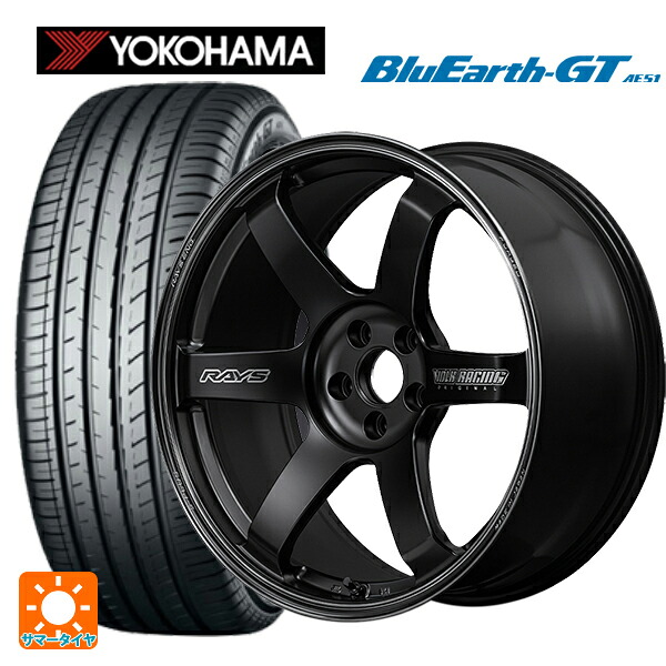 245/40R18 97W XL ヨコハマ ブルーアースGT AE51 レイズ ボルクレーシング TE37サーガ S-プラス ブラックシャドー PH 18-8J 国産車用 サマータイヤホイール4本セット