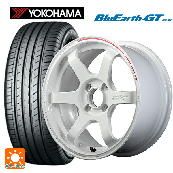 175/65R15 84H ヨコハマ ブルーアースGT AE51 レイズ ボルクレーシング TE37ソニック タイムアタックエディション WR 15-5.5J 国産車用 サマータイヤホイール4本セット