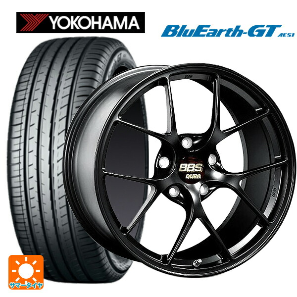 225/40R19 93W XL ヨコハマ ブルーアースGT AE51 BBS RI-D MB 19-9J 国産車用 サマータイヤホイール4本セット