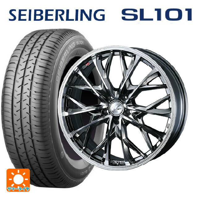 ニッサン ノートオーラ(E13)用 195/65R15 91S セイバーリング セイバーリング SL101(ブリヂストン工場生産) ウェッズ レオニス MV ブラックメタルコートミラーカット 新品サマータイヤホイール 4本セット|タイヤホイール専門店コニシタイヤ